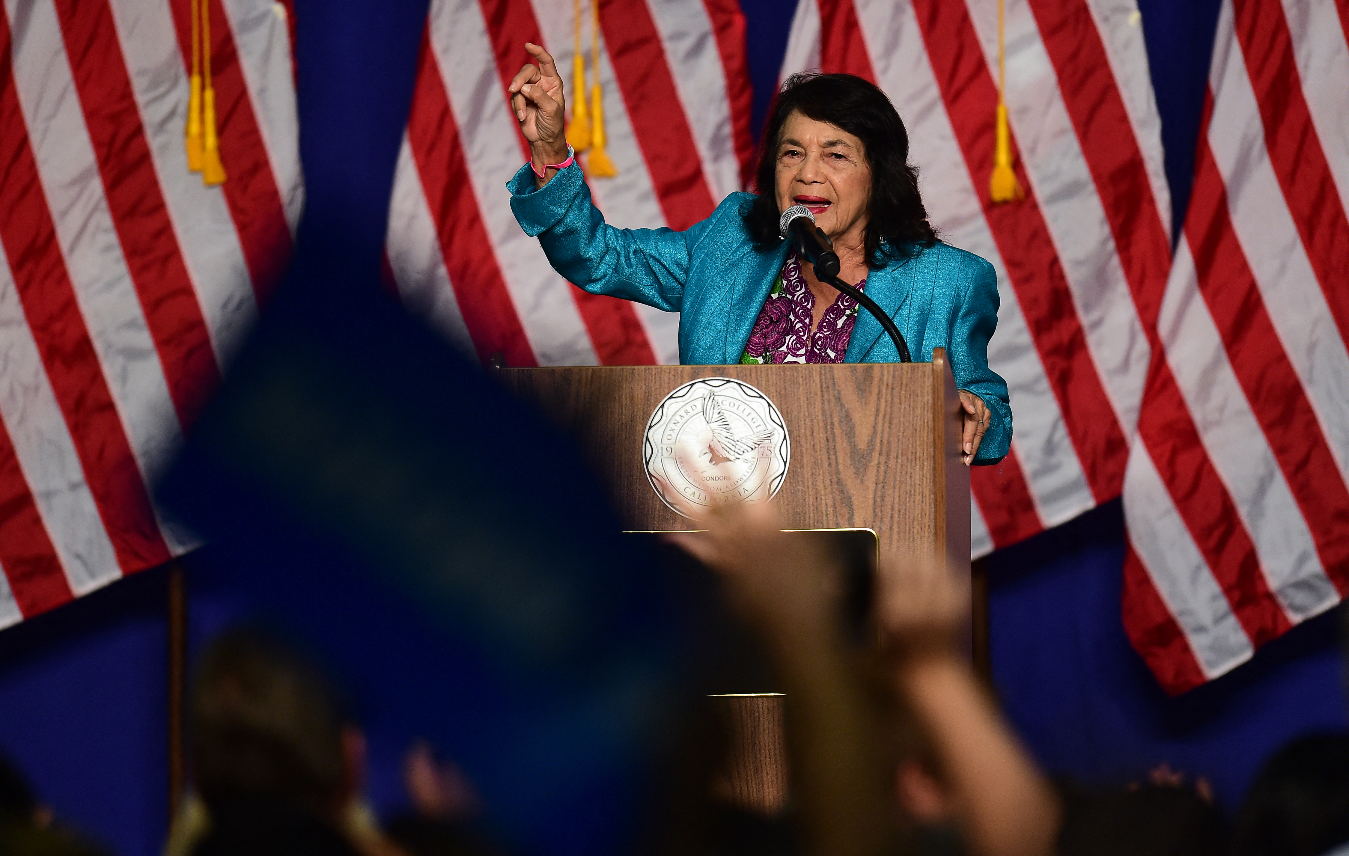 Dolores Huerta, a legendary union leader and left-wing activist, died at the age of 96